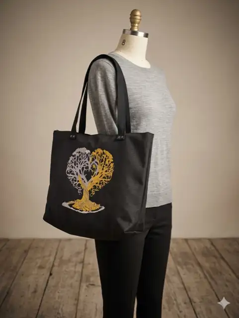 tote bag cœur de vie