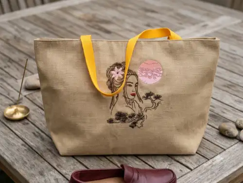 Tote bag  femme asiatique