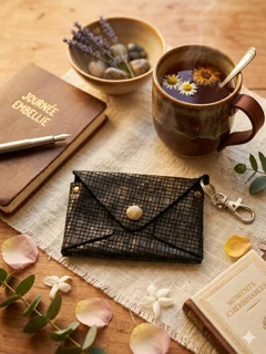 Porte carte en cuir