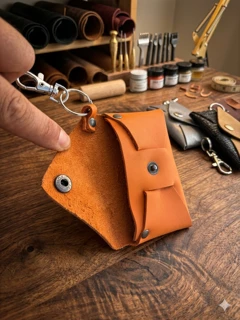 Porte carte en cuir